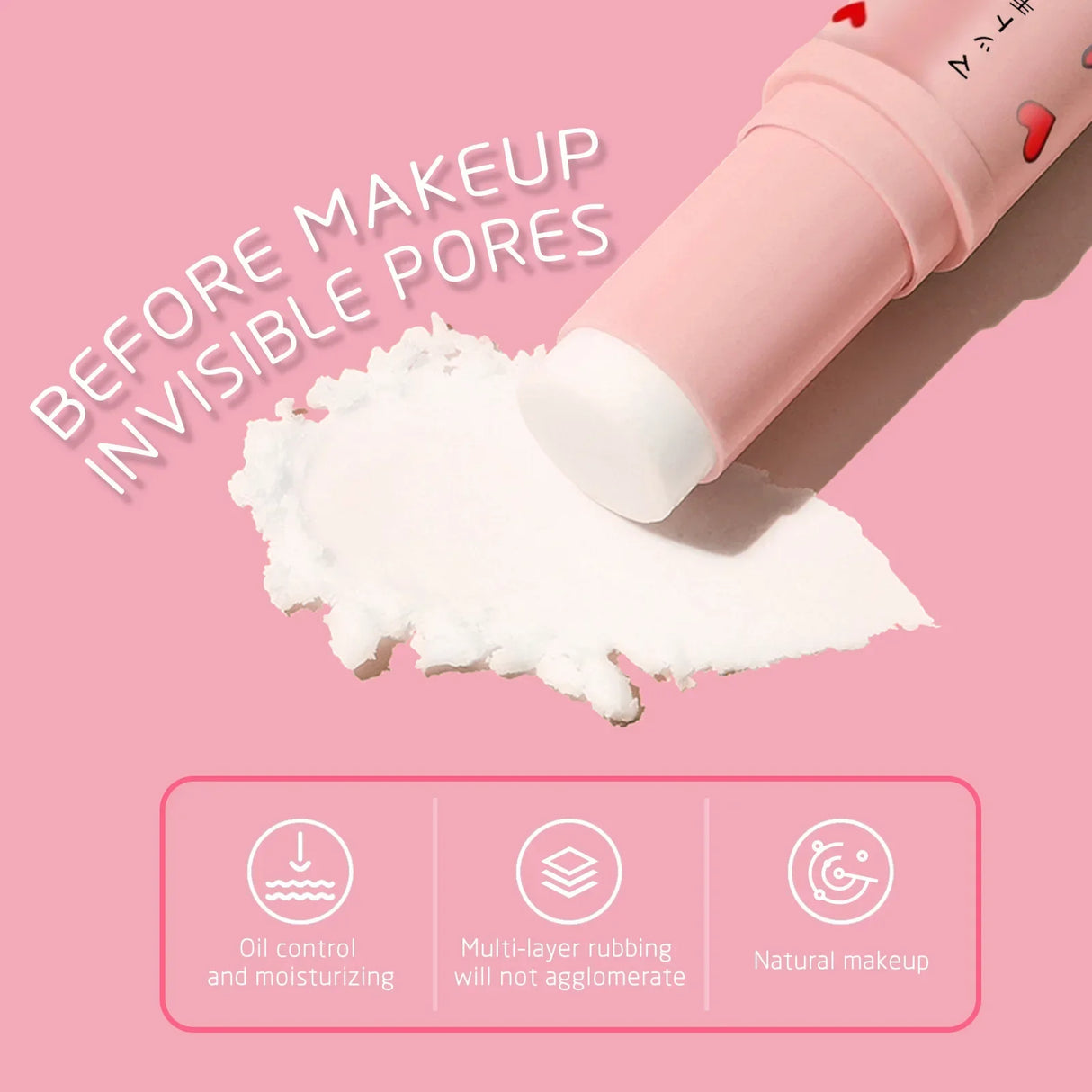 Fond de teint Cushioned Cosmetics Fond de teint magique Couvrant les pores invisibles Fond de teint stick pour le visage Contrôle du sébum Maquillage coréen