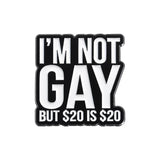 $20 is $20 Enamel Pin LGBT Pride Brooch Lapel Badge Funny Jewelry Accessory