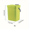 Cubo de basura silencioso y compacto de 3/5 l, ecológico, sellado, para cocina y oficina, no necesita electricidad.