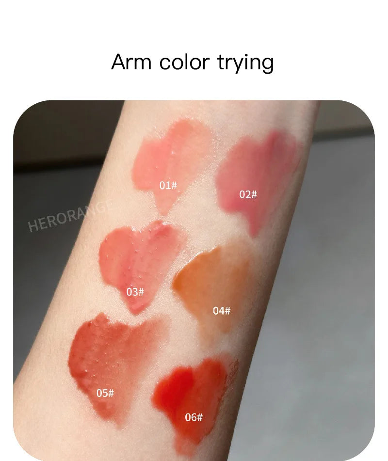 Lip Essence Mouth Red Lip Glaze Mirror Gloss Nude Lip Gloss Moisturizing Lipstick For Women Waterproof And Long-lasting Lipstick