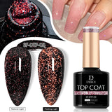 CNails No Wipe Gel Top Coat Clear Gel Base Coat Varnish Soak Off Flash Top Coat UV/LED Nail Art Accessories Matte Nail Polish