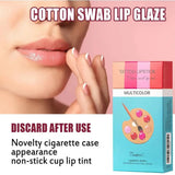 20cs/Set Liquid Lipstick Non-Stick Cigarette Tattoo Swab Cotton Makeup Waterproof Moisturizing Lip Gloss Portable Design Ko M6Y4