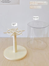 Labubu Pendant Display Box Rotating Transparent Labubu Doll Handmade Storage Display Stand Decorat Ornaments Collection Gifts