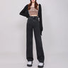 ZOENOVA High Waisted Jeans Y2K Fashion Women Clothing Blue Black Straight Leg Denim Pants Trousers Mom Jean Baggy Trousers Tall - Lootquake