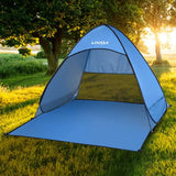 Tienda de campaña automática emergente para playa Lixada, ligera, para exteriores, con protección UV, para acampar y pescar, refugio solar tipo cabaña