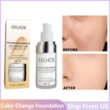 30ml Concealer Color-Changing Foundation Brightens the complexion, is clear, moisturizing, waterproof, and does not fade