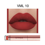 O.TWO.O 12 colores Lápiz labial mate aterciopelado de alta calidad Maquillaje de labios de larga duración Resistente al agua Fácil de usar Brillo labial líquido mate