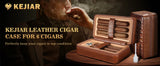 Cedar Wood Cigar Humidor Box with Humidifier and Hygrometer, Travel Cigar Case with Gift Box,Cigar Humidifier Box Holds 6 Cigars