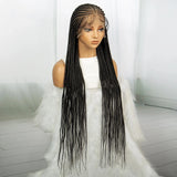 36" Knotless Cornrow Braided Wig | Full Lace | Box Braids | Synthetic Braiding Hair | Black Women