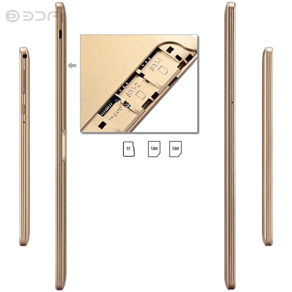 Nouvelle version mondiale : tablette PC 10 pouces, 4 Go de RAM, 64 Go de ROM, Octa Core, double 3G, appels téléphoniques, Wi-Fi, Bluetooth, Google Play, tablettes Android