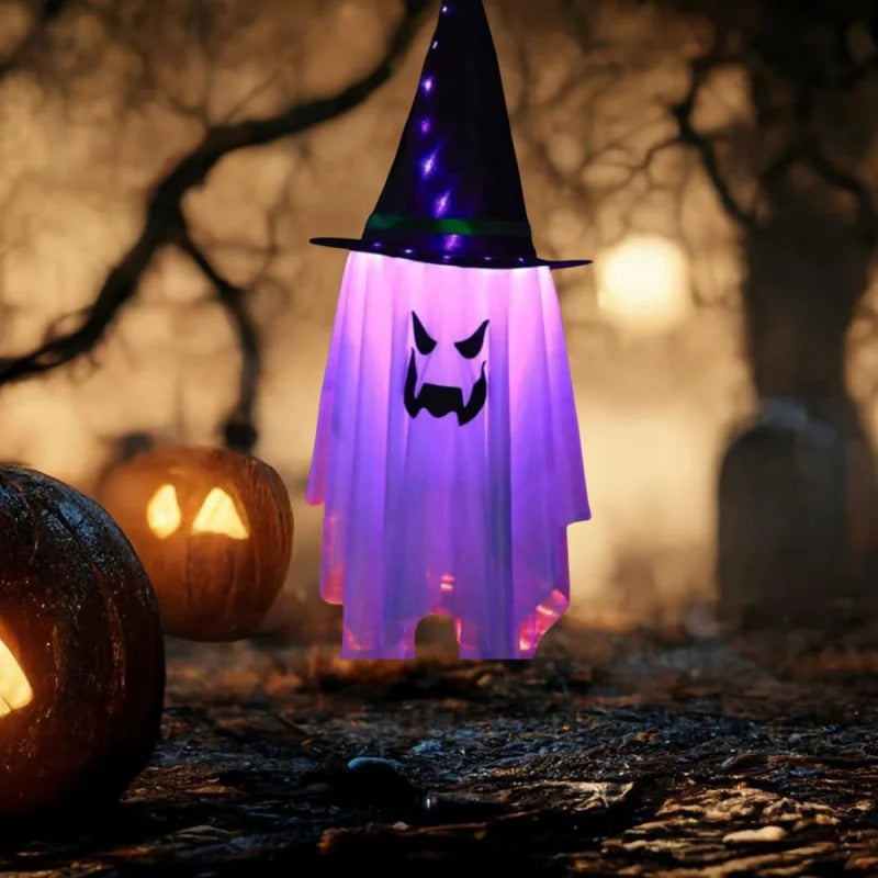 Halloween Hanging Lanterns, Ghost Pumpkin Decoration Outdoor, Hanging Ghost, Front Yard Halloween Decorations