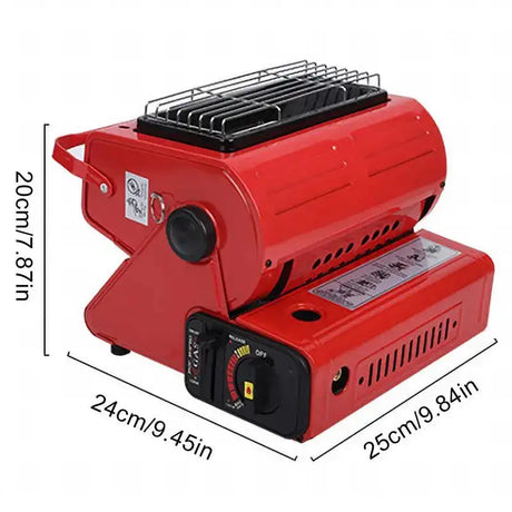 Outdoor Heater 1300W Portable Dual-Use Heating Stove Liquefied Gas Mini Tent Heater Grill Stove Tent Heater For Camping - Lootquake