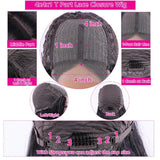 16 Inch Loose Water Wave Malaysian 13x4 Lace Front Wig Short Bob Wet & Wavy Glueless 4x4 Closure