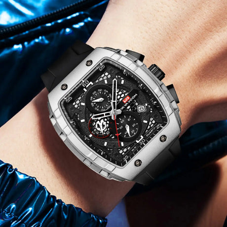 2025 New VA VA VOOM Top Brand Men Watches Luxury Square Sports Quartz Watch Waterproof Multifunctional Chronograph Watch for Men - Lootquake