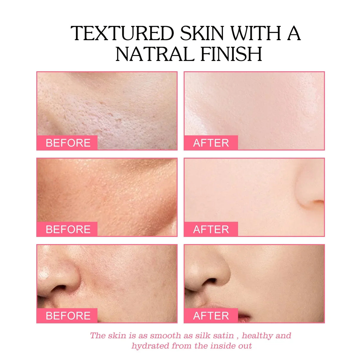 Fond de teint Cushioned Cosmetics Fond de teint magique Couvrant les pores invisibles Fond de teint stick pour le visage Contrôle du sébum Maquillage coréen