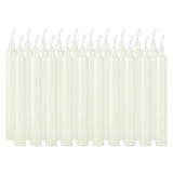 20 Ivory White 4Inch Waxs, Drip-Free, Smoke-Free, Fragrance-Free, Home Dinner Candles, Hand-Pulled, High-Quality, Suitable for Church, Family, Wedding, Party, Seasonal Celebrations, Emergency Situations and Home Decorations,