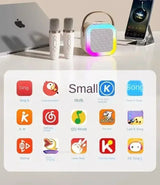 Haut-parleur de karaoké sans fil Bluetooth chantant microphone haut-parleur microphone maison famille ktv téléphone portable intégré portable