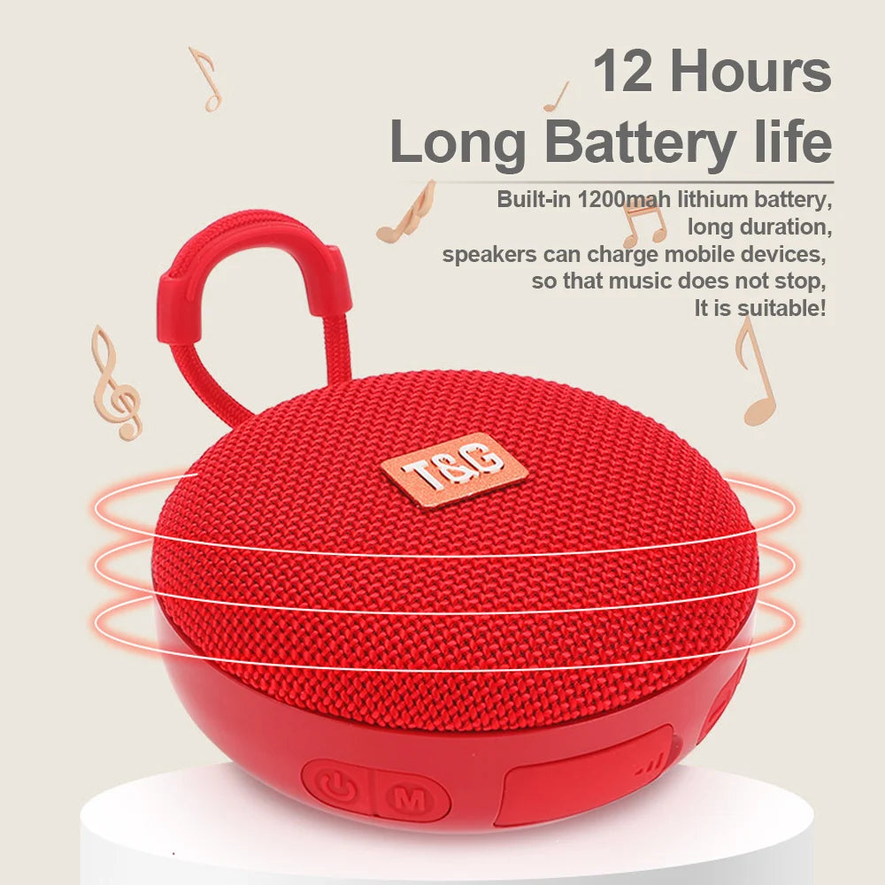 Altavoz Bluetooth TG352 portátil e inalámbrico, minicaja de música para exteriores, ideal para camping, senderismo, smartphone, PC, coche y tableta.
