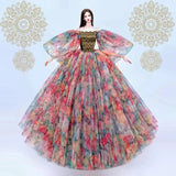 fashion for barbie elegant lady wedding dress for barbie doll clothes princesa for bjd 1/6 dress long dress accessories - Lootquake