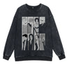 Anime Nana Osaki Round Neck Washed Pullover Casual 100% Cotton Men Women Hip Hop Harajuku Streetwear Vintage Sweatshirt - Lootquake