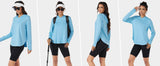 TACVASEN UPF 80+ Quick Dry Hooded T-Shirts Womens Summer Long Sleeve Sun UV Protection Tees Breathable Thumb Holes Pullover Tops - Lootquake