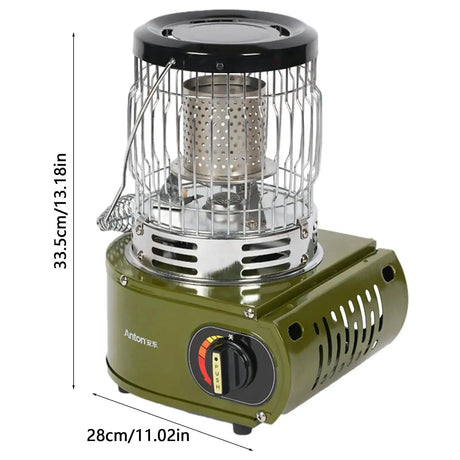 Outdoor Heater 1300W Portable Dual-Use Heating Stove Liquefied Gas Mini Tent Heater Grill Stove Tent Heater For Camping - Lootquake