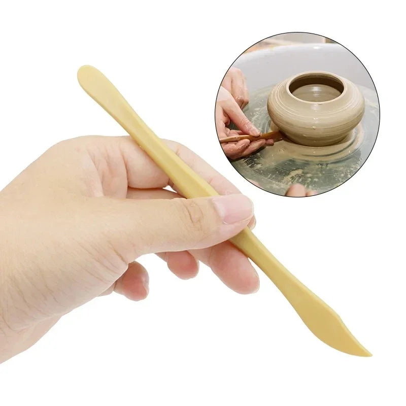 10Pieces Clay Sculpting Tools Set Wax Carving Pottery Sculpture Plastic Knife Plastic Shaper Polymer Modeling Clay Crafts Tools