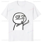 Middle Finger Funny Maniac Printed Man T Shirt Loose Casual Fashion Harajuku Hip Hop T-shirt Hipster Streetwear Comfort Clothing - Lootquake