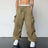 Harajuku Oversized Cargo Parachute Pants Men Streetwear Vintage Y2k Hip Hop Wide Leg Joggers Baggy Casual Sweatpants Techwear - Lootquake