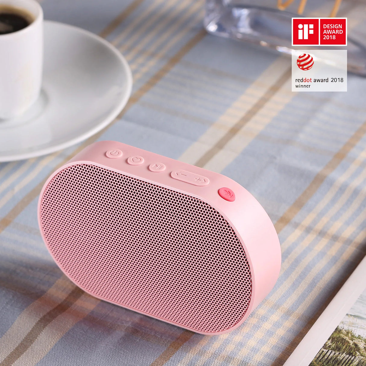 Altavoz portátil inteligente Bluetooth inalámbrico 10W Mini altavoz compacto potente 2200mAh Compatible con Alexa Spotify Tunein Transmisión de música