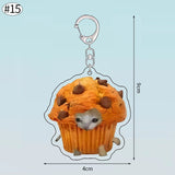 Funny Banana Cat Key Chain Creative Acrylic Happy Cats Schoolbag Pendant Bag Accessories DIY Mobile phone Lanyard Student Gift - Lootquake