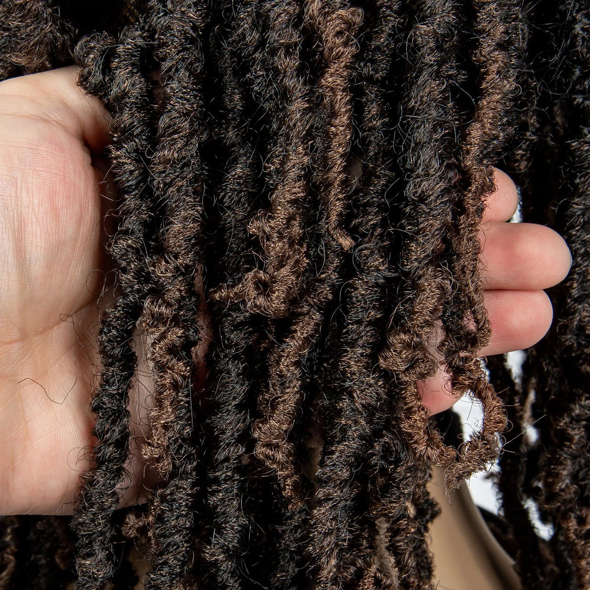 14" Knotless Butterfly Locs Lace Front Wig | Synthetic Dreadlock Braids | Black Women
