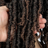 14" Knotless Butterfly Locs Lace Front Wig | Synthetic Dreadlock Braids | Black Women