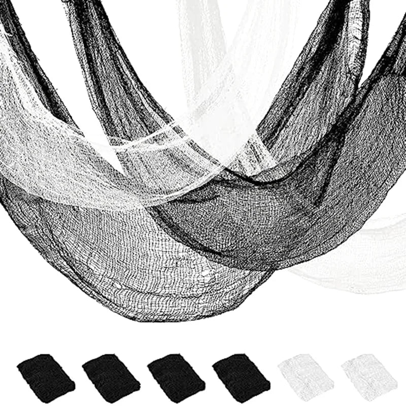 Halloween Creepy Cloth Halloween Black Spooky Scary Creepy Gauze Cloth Decor Creepy Cloth Halloween Decorations Durable
