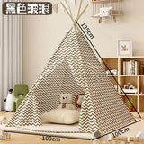 Tent for Kids Indoor Household Children Play House Wigwams Portable Folding Tipi Teepee Girl and Boy Castle Play Room Tents - Lootquake