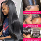 360 Lace Wig | Brazilian Bone Straight Hair | 13x6 & 13x4 Lace Frontal Wigs | 30-36 Inches
