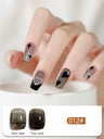1-12PCS 12ML Ice Clear Amber Gel Nail Polish 2025 Autumn and Winter Popular White Transparent Caramel Color Nail Gel Nail Art