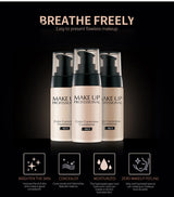 Base de maquillaje líquida profesional para rostro, cobertura total, corrector, hidratante, control de grasa, base de maquillaje, iluminador, maquillaje facial.