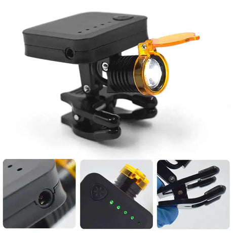 Wireless Dental Headlight Clip-on Headlamp With Optical Filter for Dental Lab Surgical Medical ENT Integrated Headlamp - Lootquake