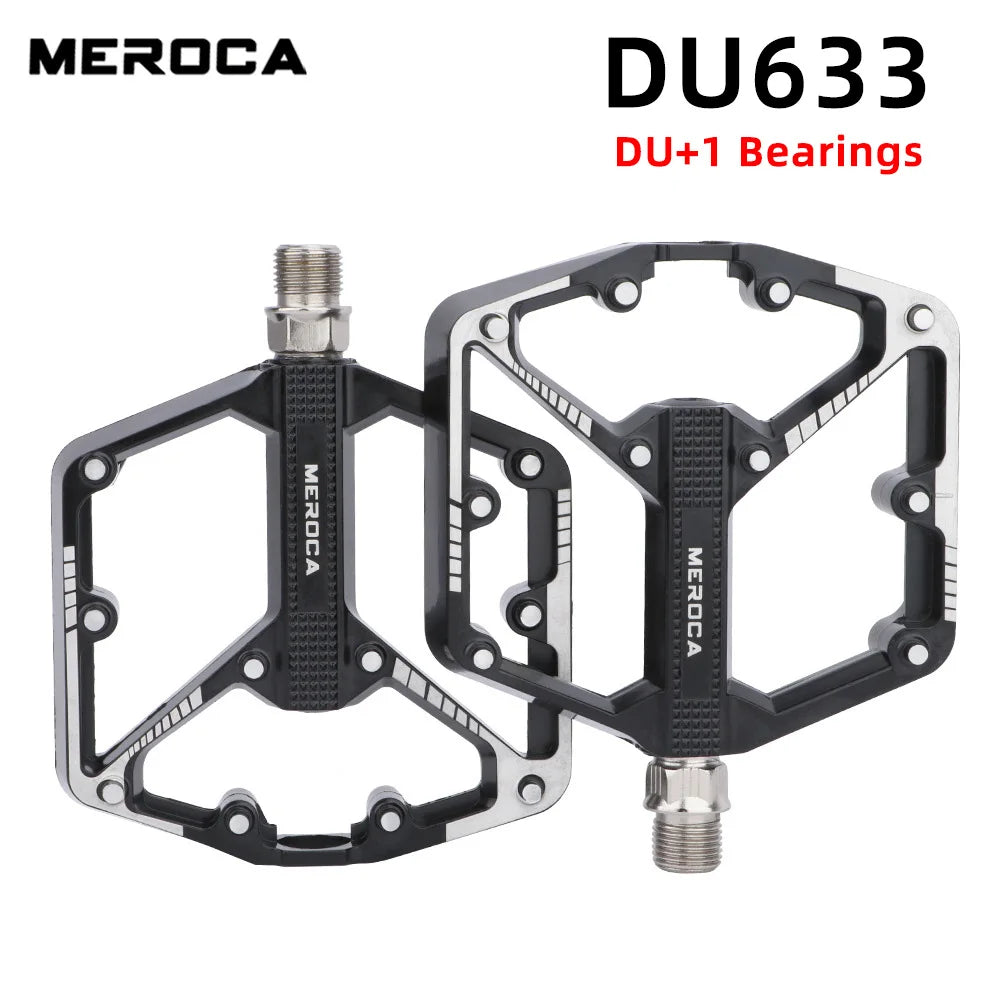 Bicycle Pedals Sealed DU Bearing Nonslip Pedal Mountain Road Bike Cycling Alloy Platform Mtb Pedal