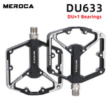 Bicycle Pedals Sealed DU Bearing Nonslip Pedal Mountain Road Bike Cycling Alloy Platform Mtb Pedal