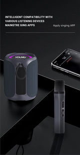 Altavoz Bluetooth portátil, subwoofer estéreo de 360 grados, resistente al agua IPX7, con iluminación, compatible con TF, TWS, inalámbrico, 40 W, para exteriores.