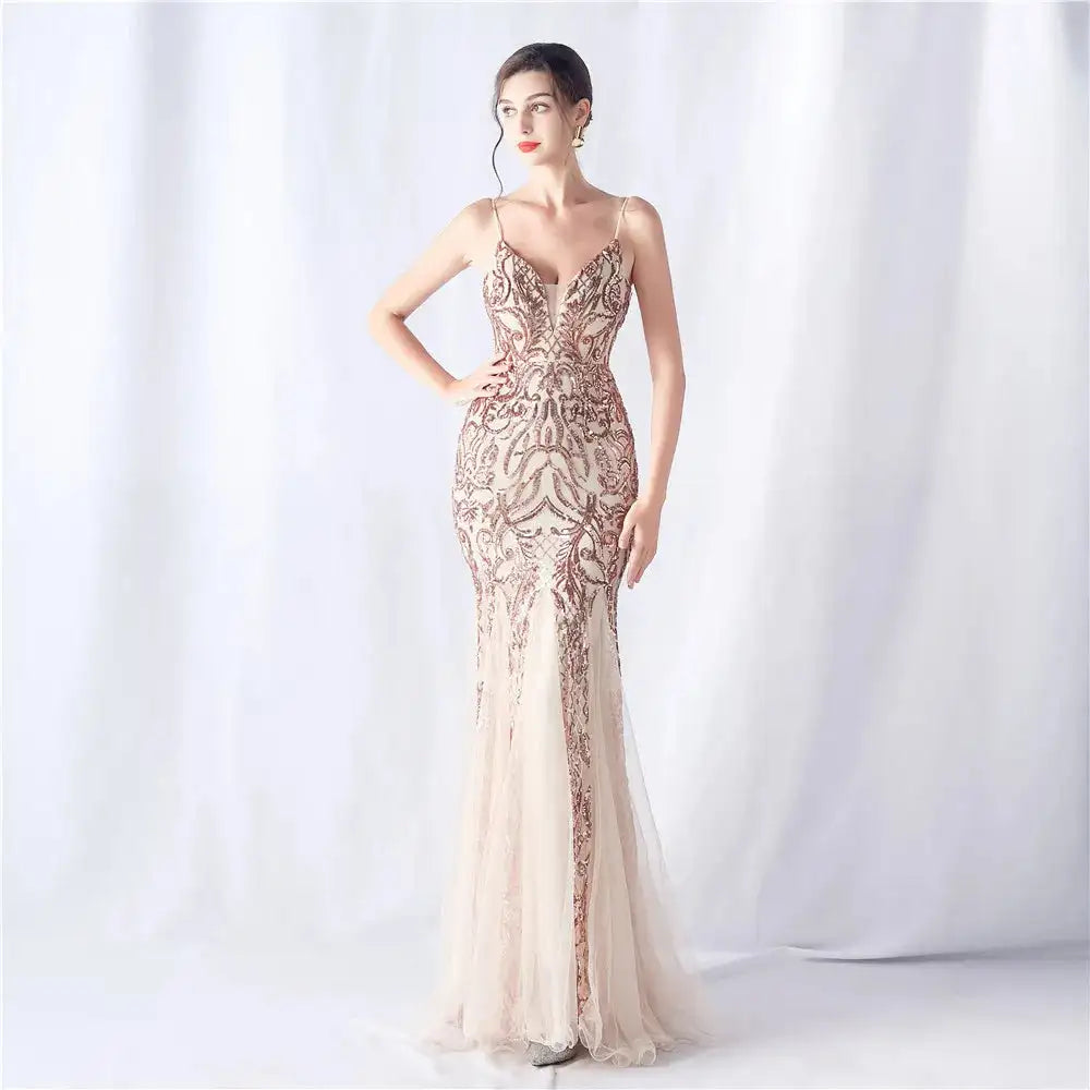 Luxury Youthful Women's Elegant Long Dress Party 2024 Graduation Ceremonies Prom Evening Formal on Sale Clearance Summer Fashion