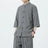 Men Chinese Style Hanfu Shirt 3/4 Sleeve Mens Loose Tops Tang Suit Solid Traditional Kung Fu Shirts Male Chinese Shirts M-5XL - Lootquake