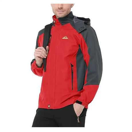 Men Autumn Jacket Camping Hiking Trekking Windbreaker Waterproof With Hood Spring Outdoor Sports Travel Climbing Coats - Lootquake