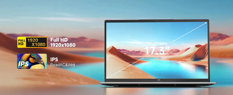 ACEMAGIC Laptop 17.3'' FHD Intel Alder Lake N97 up to 3.6GHz 16GB DDR4 512GB SSD with Windows 11 - Lootquake