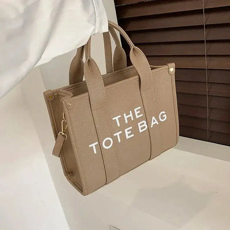 The Tote Bag For Women Crossbody Female Handbag New Solid Words Lette Leisure Large Bag,Luxury Fashion Bag,designer Bag for PU - Lootquake