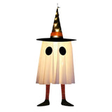 LED Witch Hat Halloween Decor - Glowing Hanging Ornament, Spooky Party Decoration for Haunted House & Witchcraft Theme