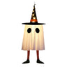 LED Witch Hat Halloween Decor - Glowing Hanging Ornament, Spooky Party Decoration for Haunted House & Witchcraft Theme