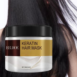 Mascarilla capilar de colágeno y queratina de 100 g que reduce la sequedad y el frizz, previene la rotura del cabello, suaviza, controla la grasa y humecta y acondicionador.
